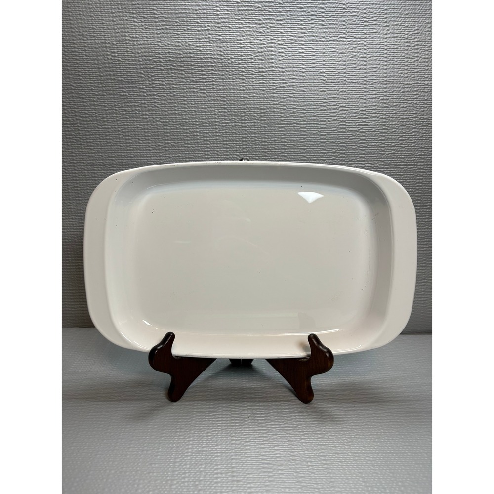 Corning Ware MW-11 Microwave Browning Grill Tray White Rectangular 12 Inch USA